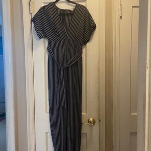 Black and White Striped FAVLUX Pantsuit